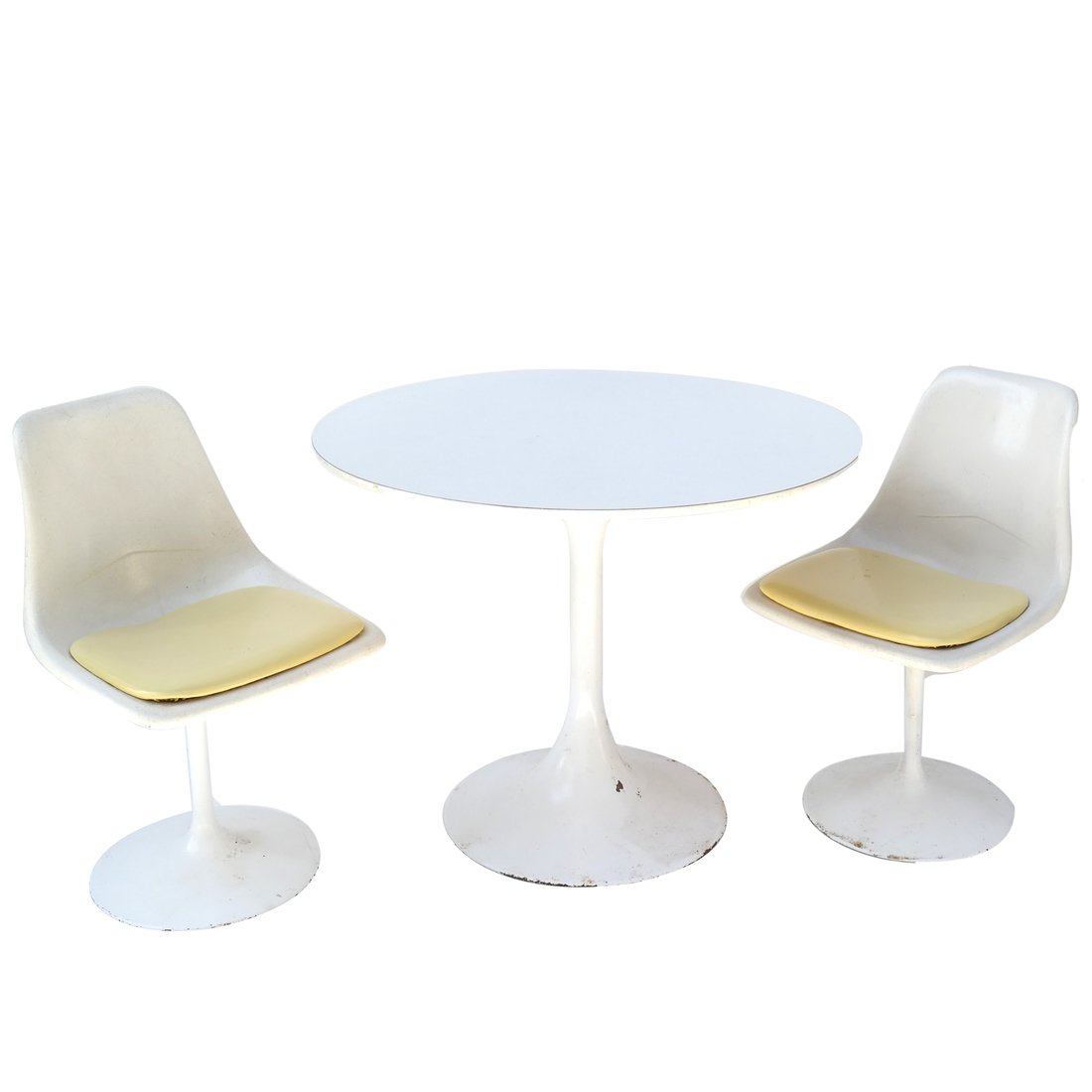 Saarinen (Manner) Tulip Table and Two Chairs (1 of 9)
