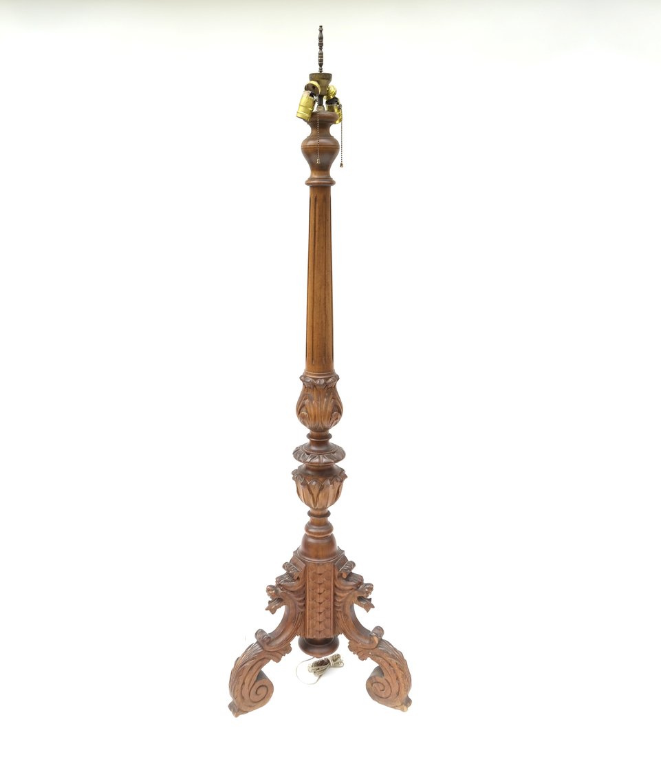 19th Century Ornate Floor Lamp (1 of 7)