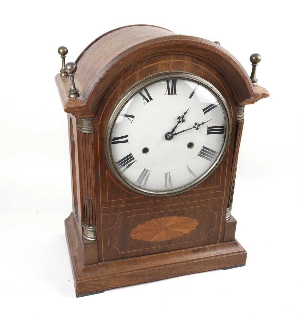 Mahogany Inlay Mantle Clock (1 of 8)