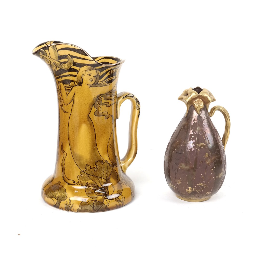 2 Art Nouveau Pitchers By Royal Doulton (1 of 9)