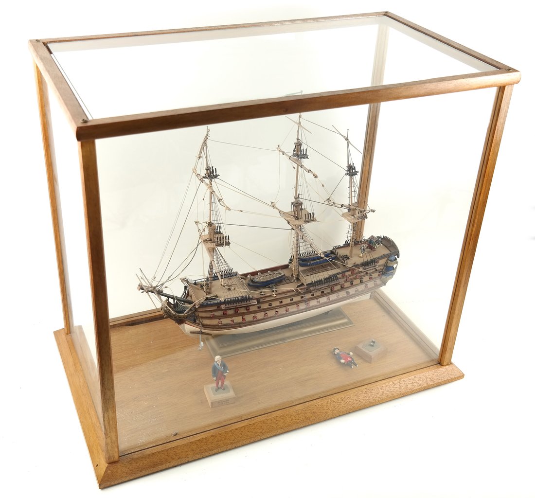 Vintage "Royal Louis" Ship Model Encased (1 of 10)
