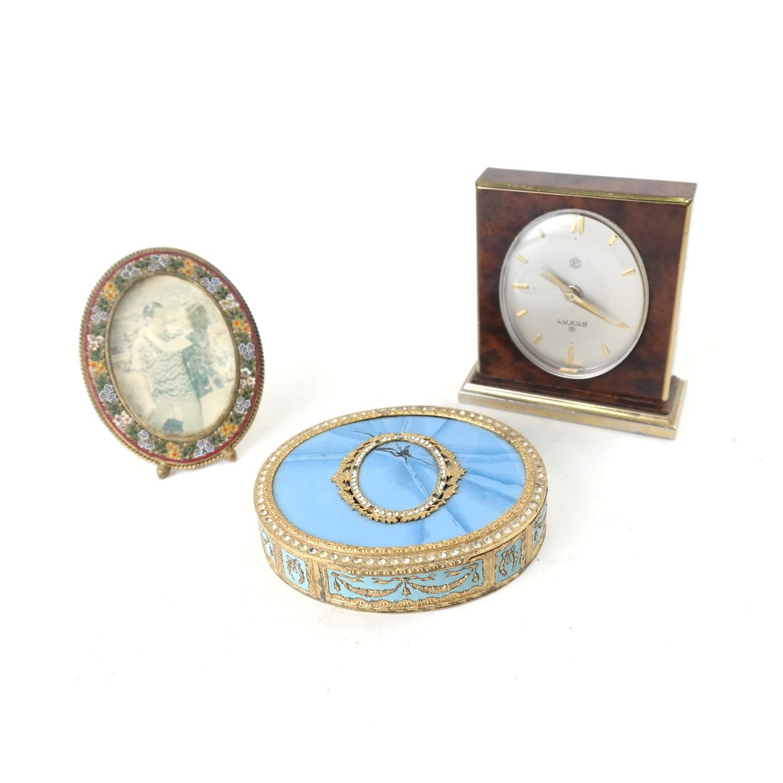 Compact, Clock, and Micromosaic Frame (1 of 6)