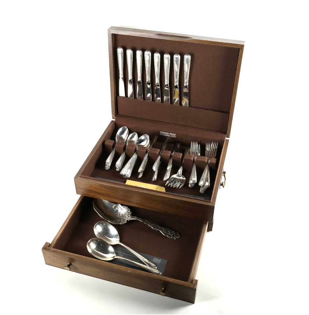 American Sterling Flatware Svc for Eight (1 of 9)