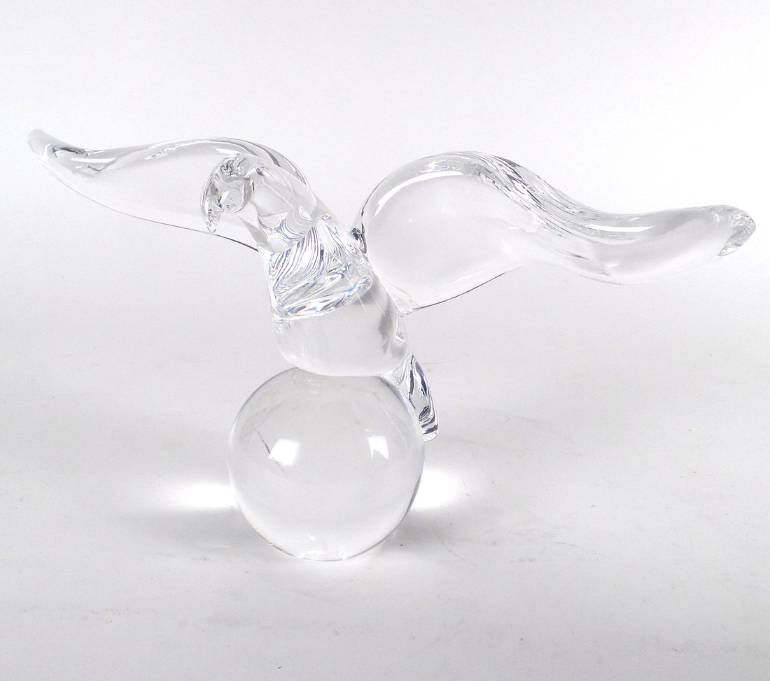Steuben Crystal Bird On Sphere (1 of 4)