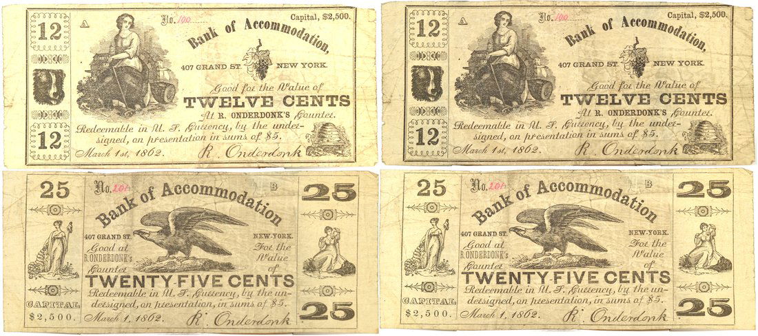 R. Onderdon's NYC Scrip Note Pair (1 of 1)
