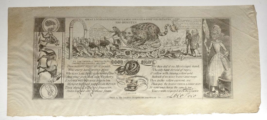 Great Locofoco Juggernaut 12 1/2c Note (1 of 2)