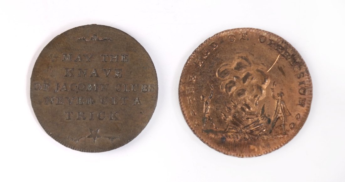 Britain Pair Thomas Paine Copper Tokens (1 of 6)
