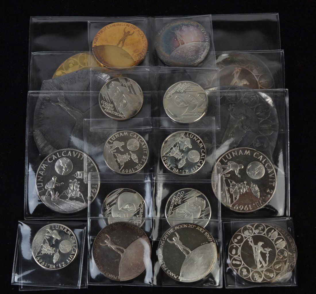 1969 US Apollo XI Silver Medals (1 of 7)