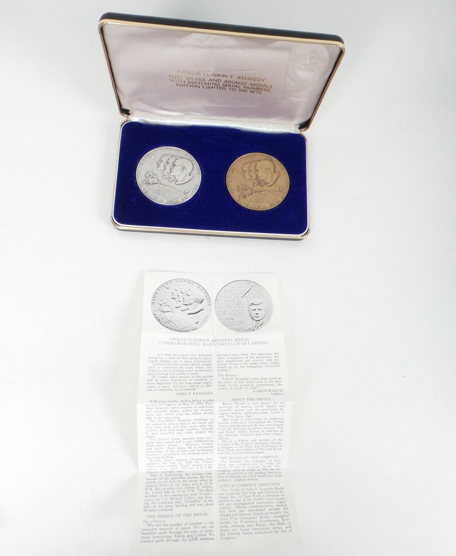 U.S. 1969 Apollo XI and JFK Set (1 of 6)