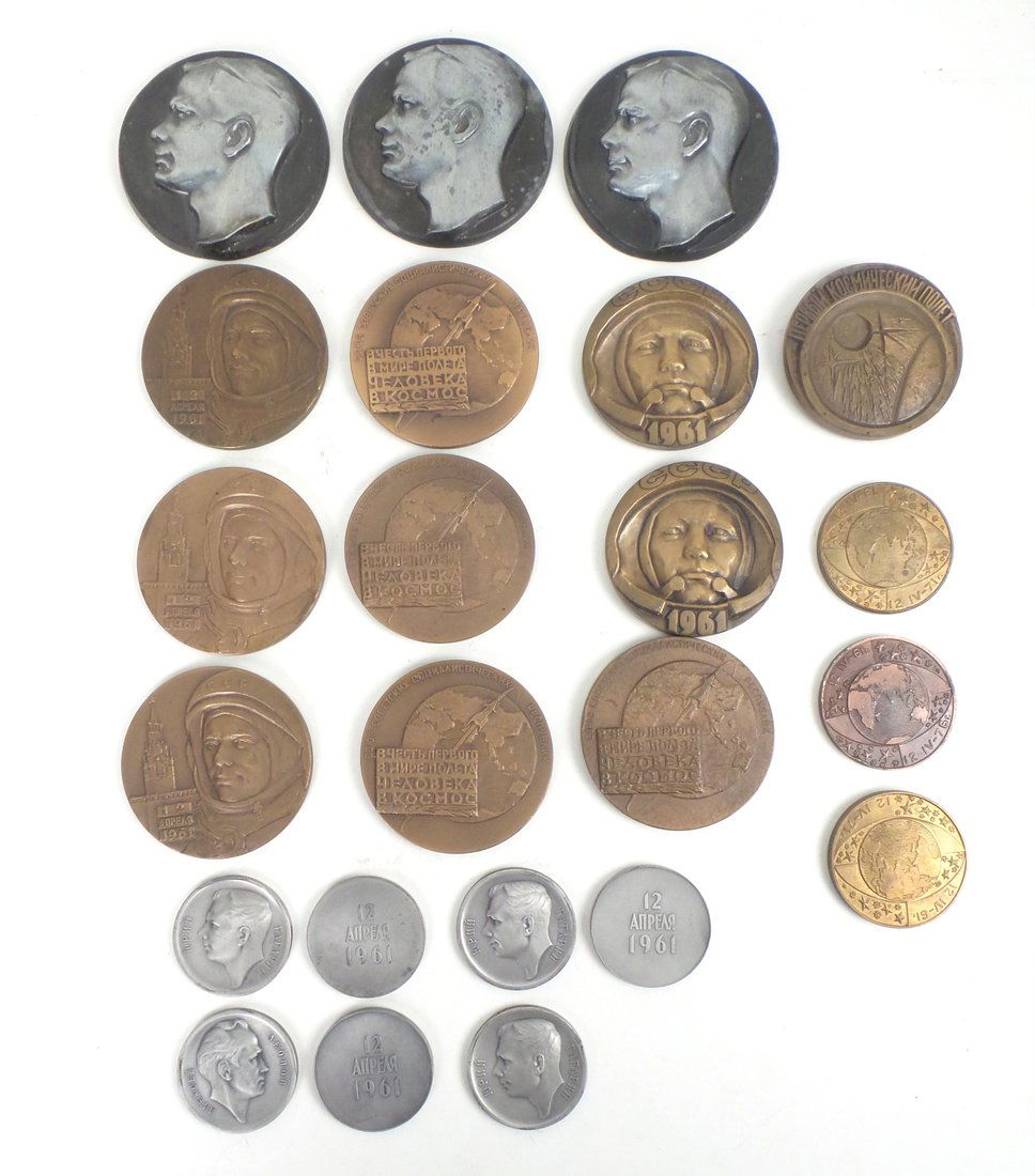 U.S.S.R. 1961 & 1968 Yuri Gagarin Medals (1 of 7)