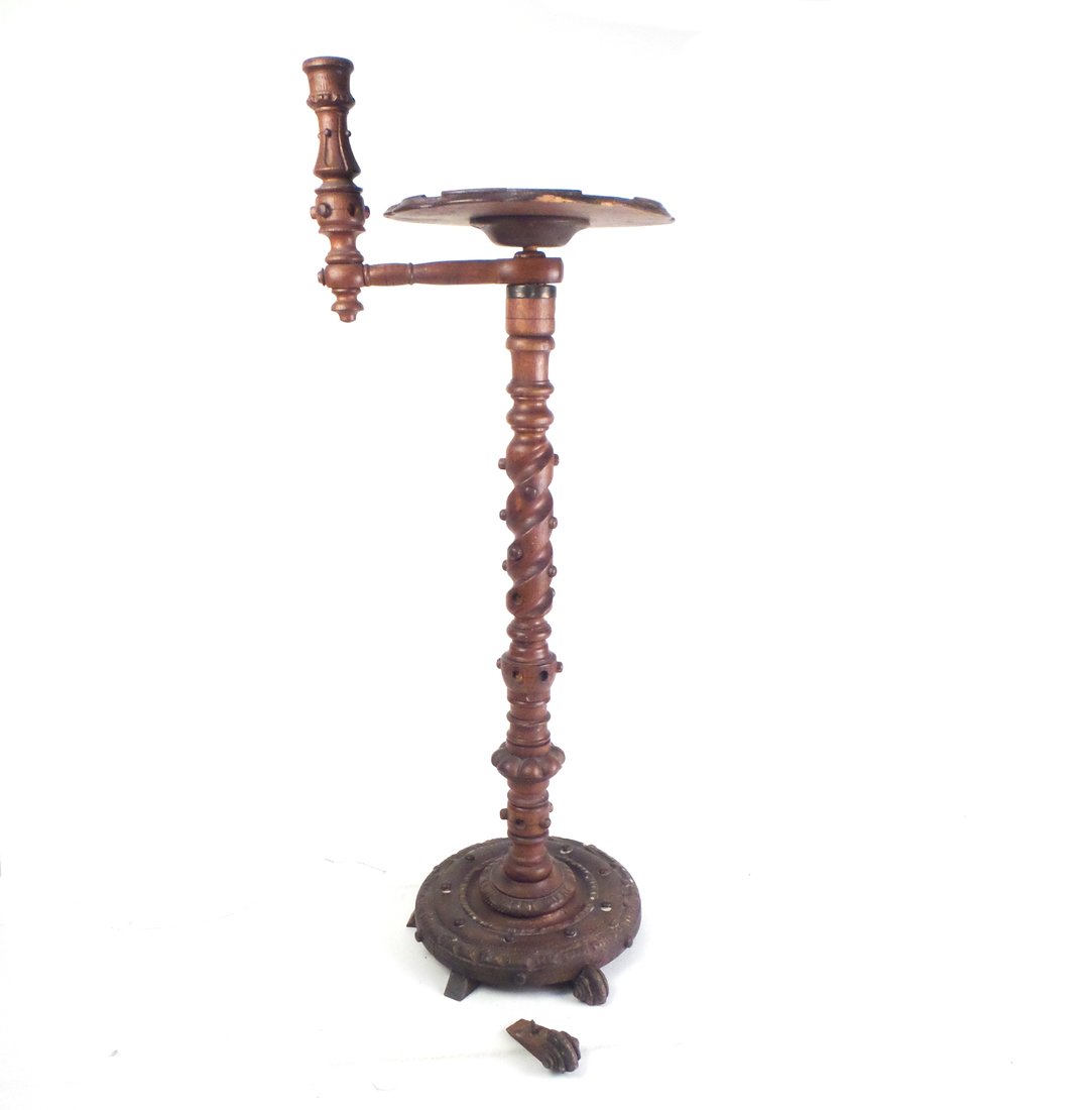 Antique Oak Candlestand (1 of 7)