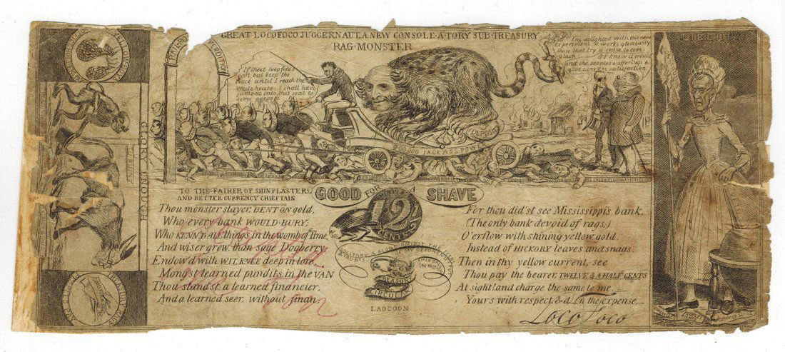 GREAT LOCO FOCO JUGGERNAUT 12 1/2¢ NOTE (1 of 6)