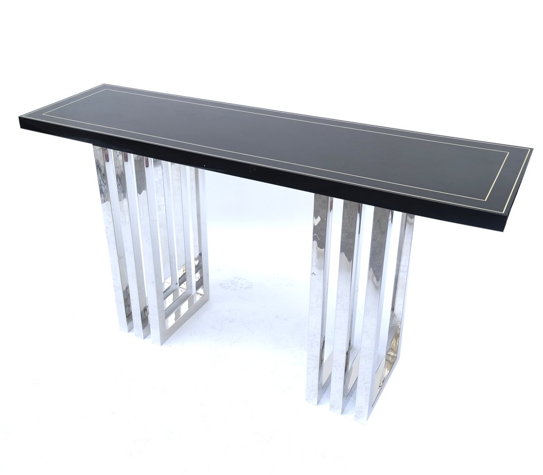 Modern Black and Chrome Console (1 of 8)