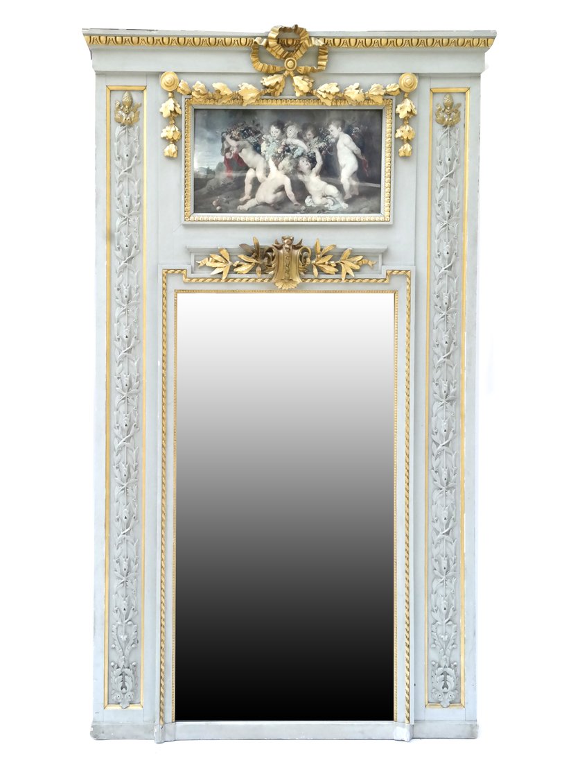 19th Century Trumeau Mirror (1 of 10)