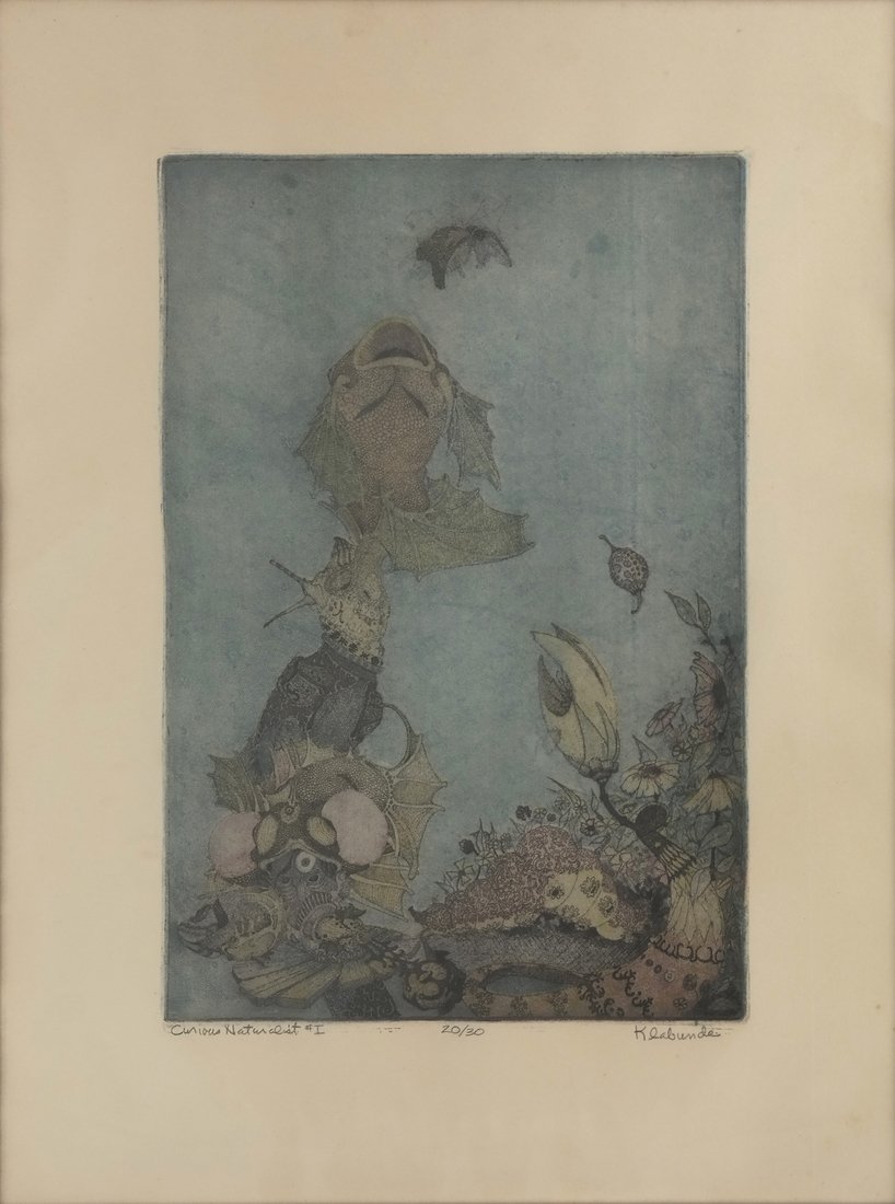 Lithograph, Seascape Scene (1 of 6)