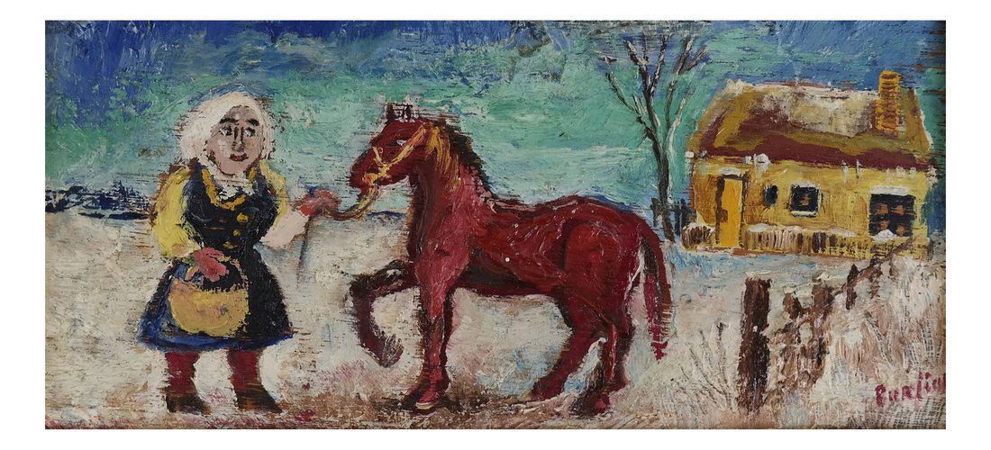 David Burliuk, "Peasant Girl..." (1 of 6)