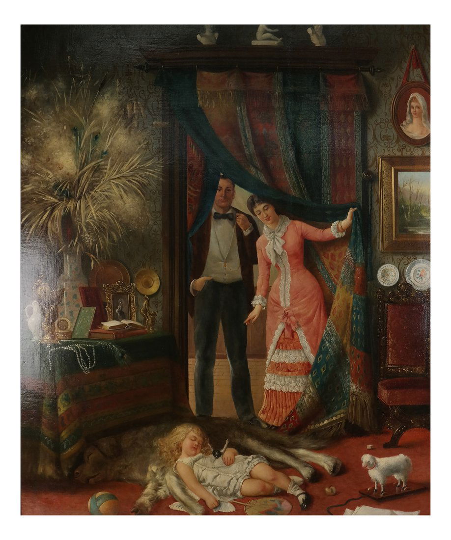 Bangazi, Parlor Scene w/ Sleeping Child (1 of 9)