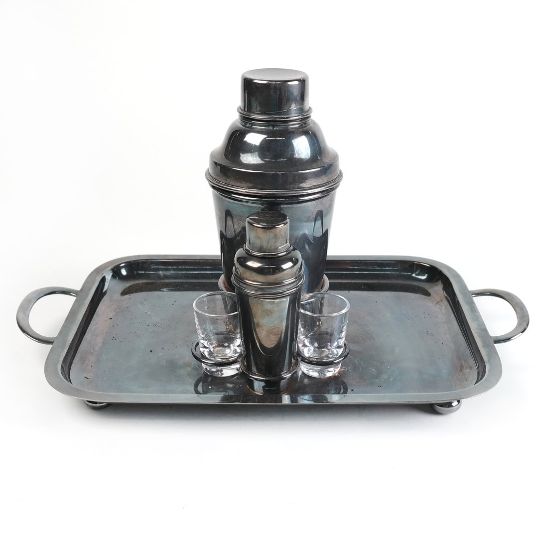 Art Deco Silver Plated Cocktail Set (1 of 10)