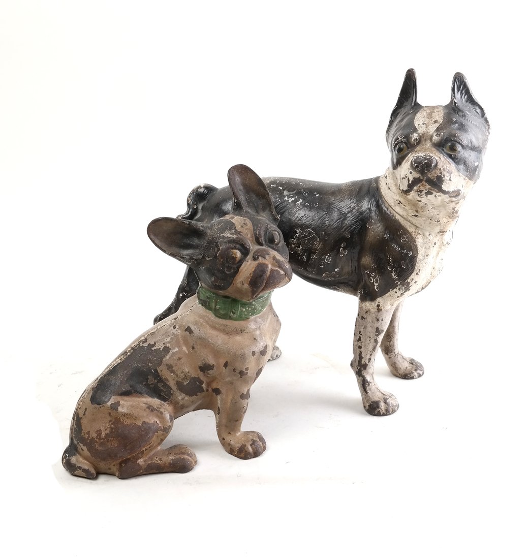 Two Iron Dog-Form Doorstops (1 of 10)