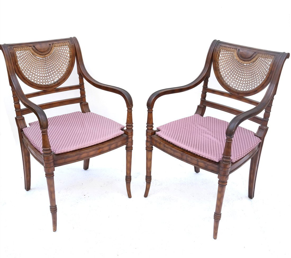 Pair of Regency-Style Armchairs (1 of 9)