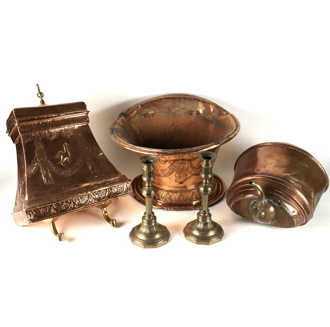 Group Of Five Copper & Brass Items (1 of 8)
