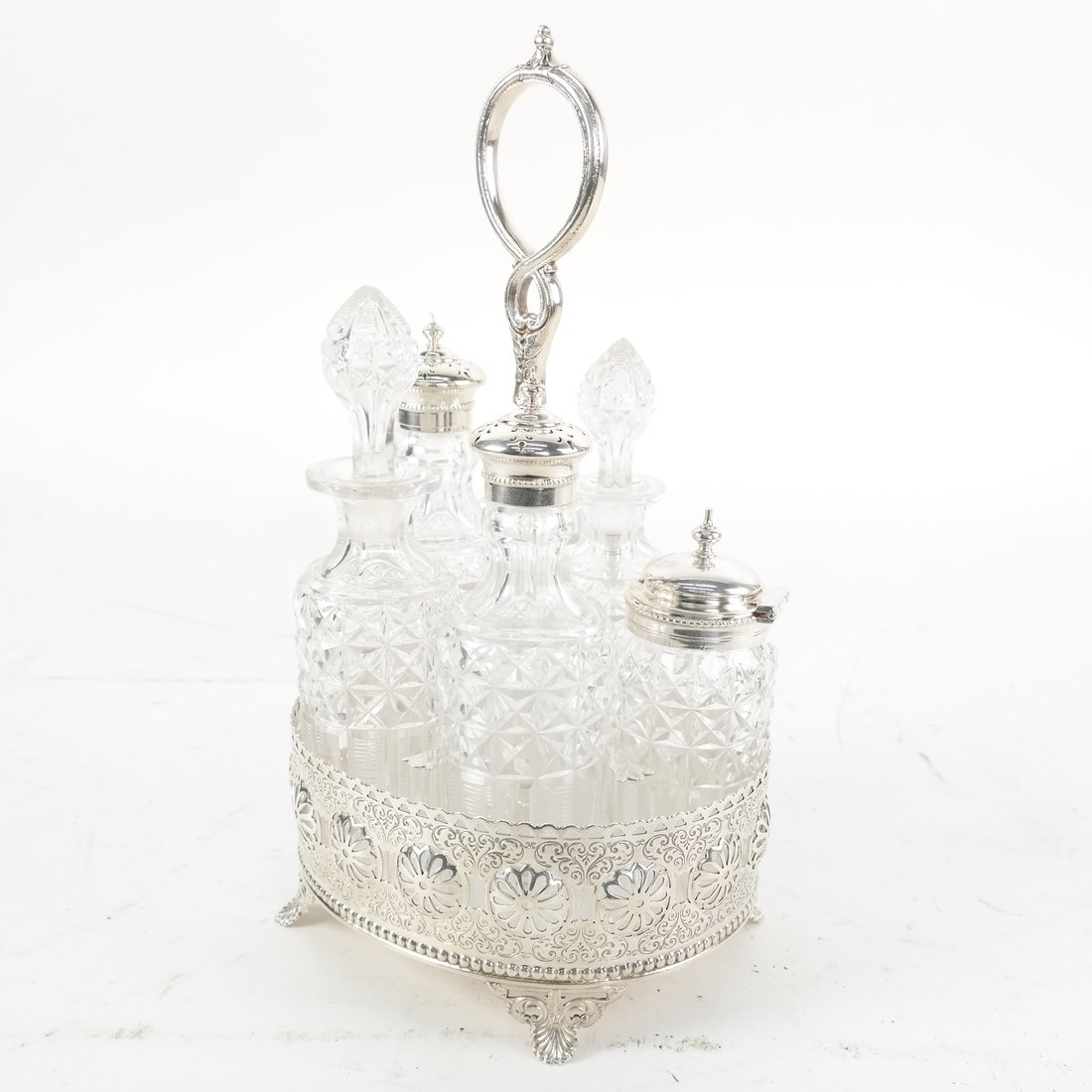 Five Piece Silver Plated Cruet Set (1 of 4)