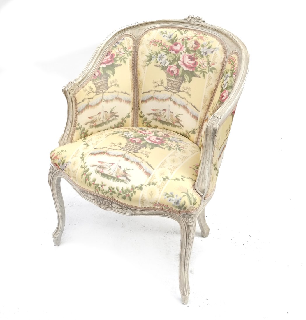 Louis XV Style Walnut Bergere (1 of 7)