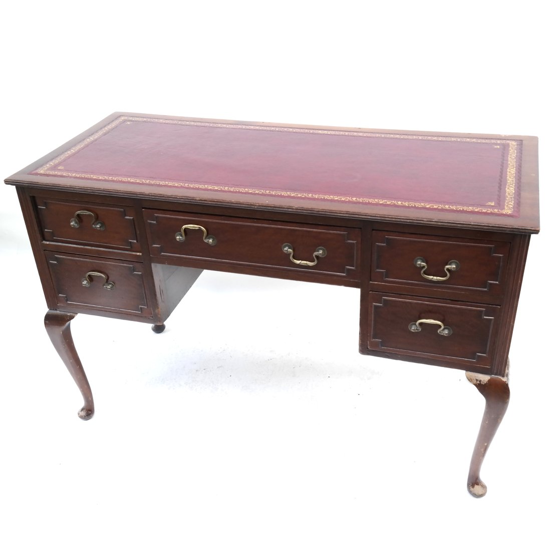 Queen Anne Desk >> Queen Anne Style Mahogany Desk Queen Anne Desk >> Queen Anne Style Mahogany Desk