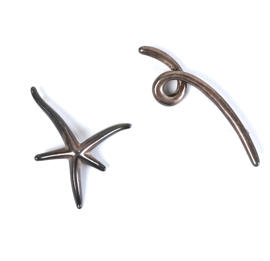 Two Sterling Abstract Pins (1 of 8)