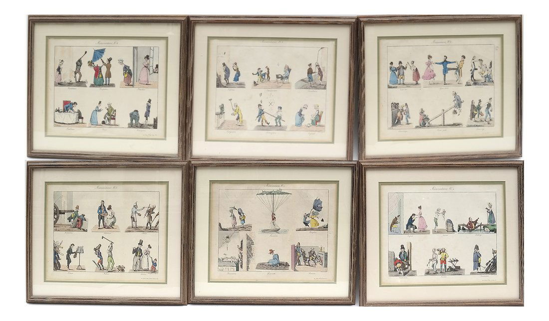 Set of 6 Color Lithographs (1 of 10)