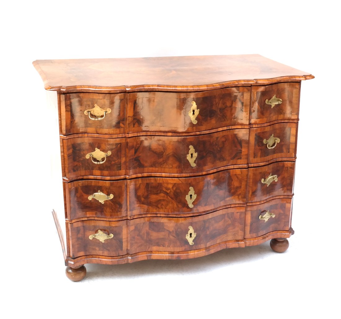 Antique Continental Serpentine Commode (1 of 10)