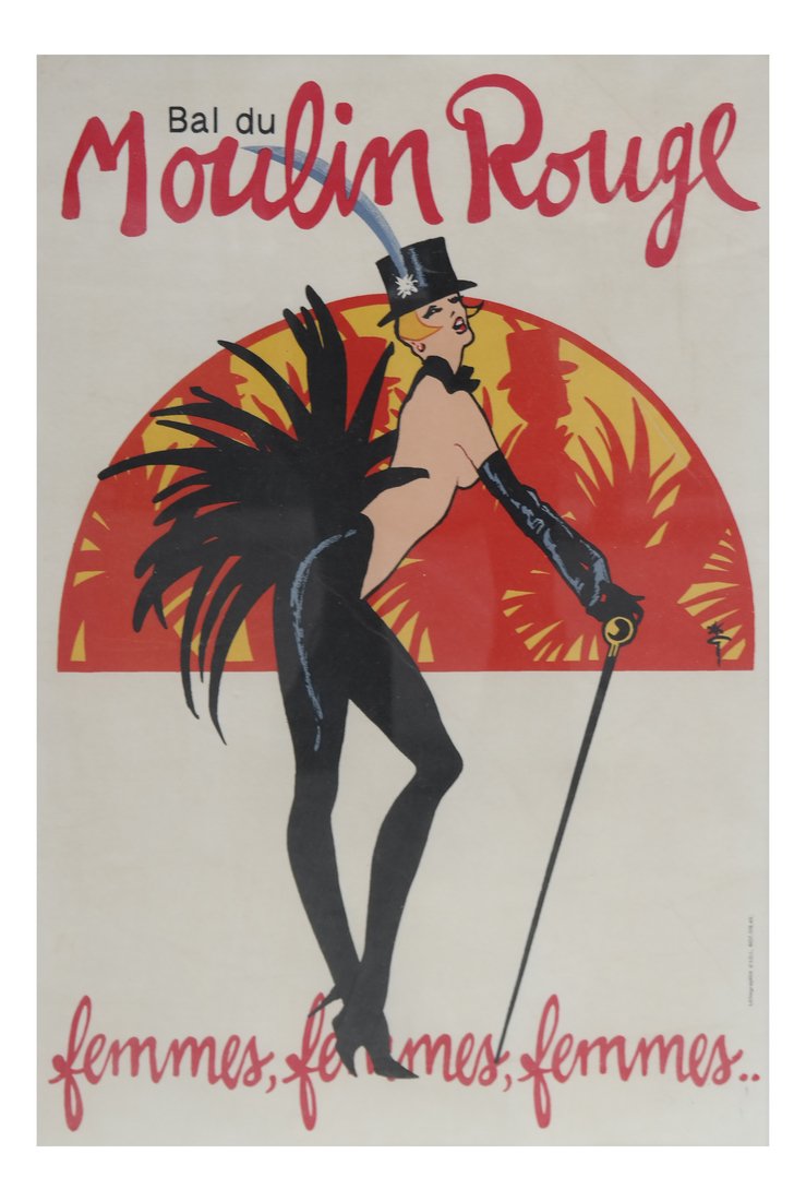 Vintage Poster, "Bal du Moulin Rouge" (1 of 5)