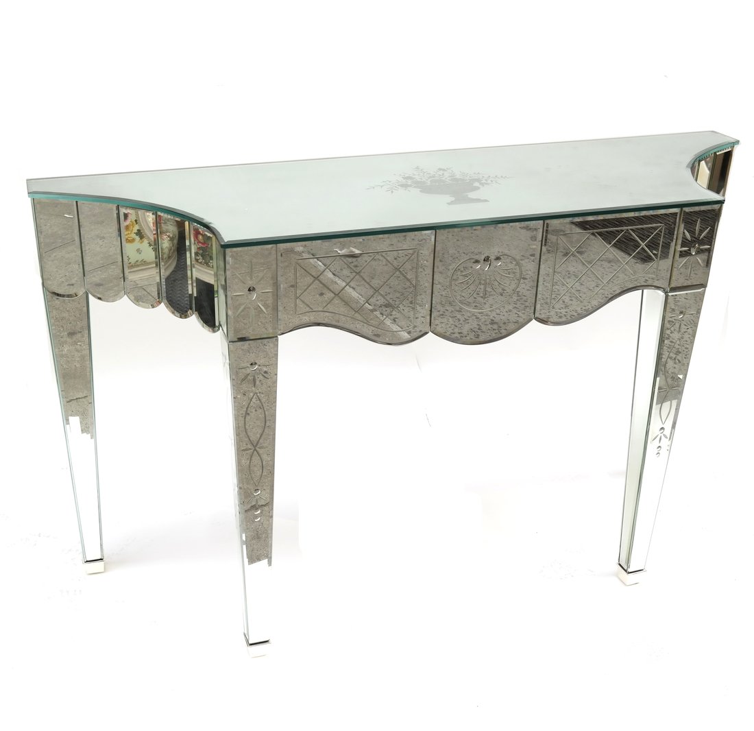 Venetian Etched Console Table (1 of 7)