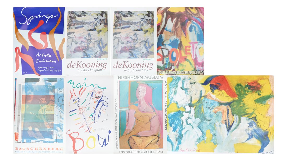 8 Posters: 5 Signed de Kooning, others (1 of 9)