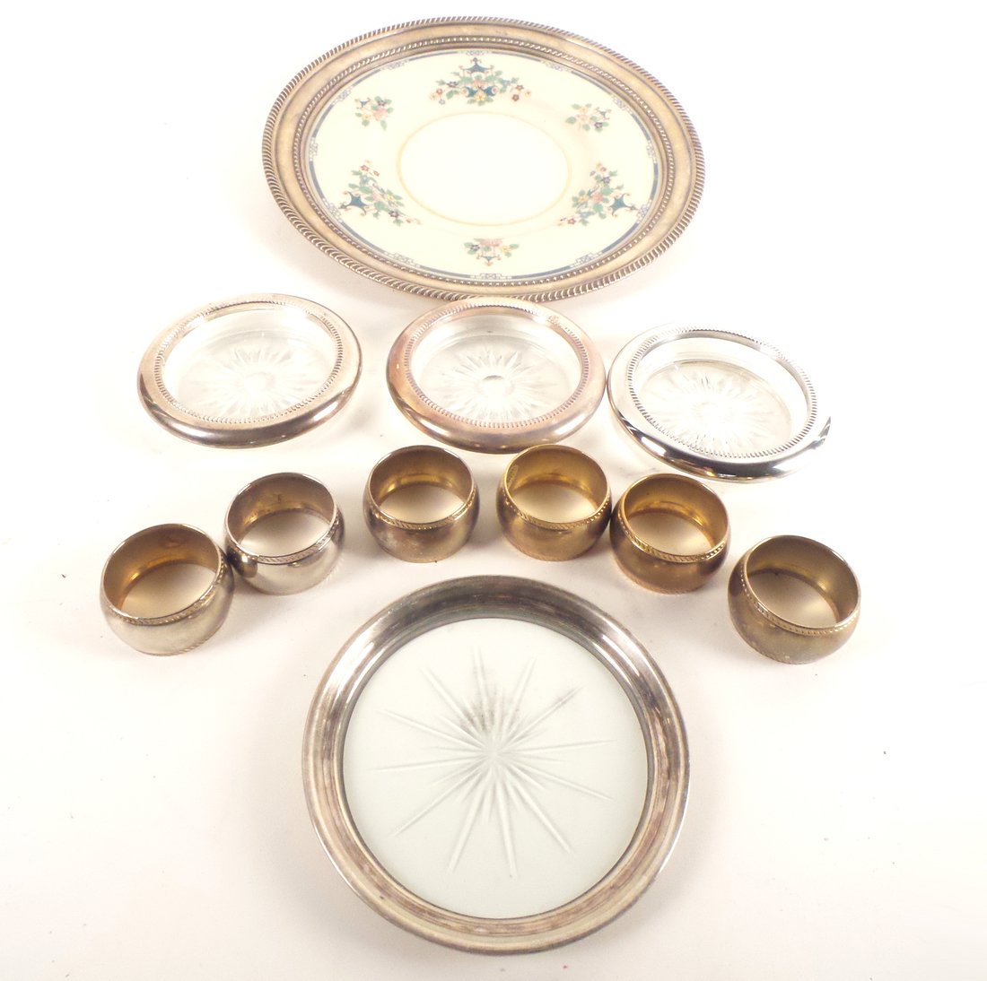 14 Silver Plate & Mounted Table Articles (1 of 7)