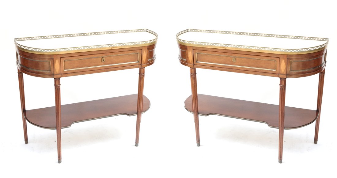 Pair of Louis XVI-Style Consoles (1 of 10)