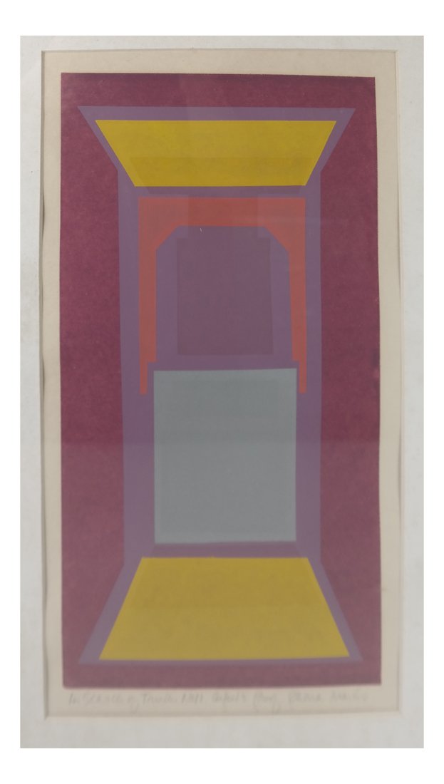 Framed Artist's Proof Abstract Litho (1 of 6)