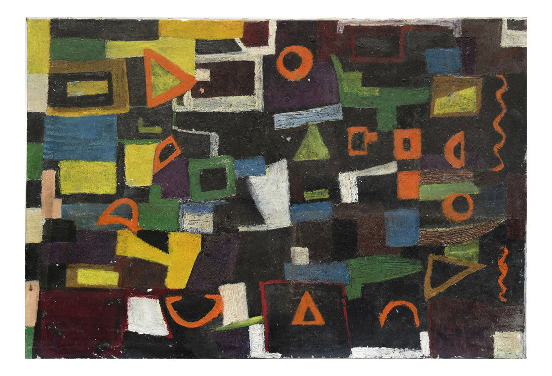 Modernist Abstract Oil on Canvas (1 of 6)