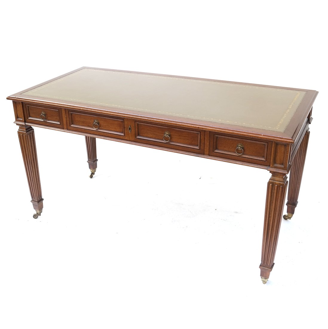 Regency Style Leather Top Writing Desk (1 of 9)