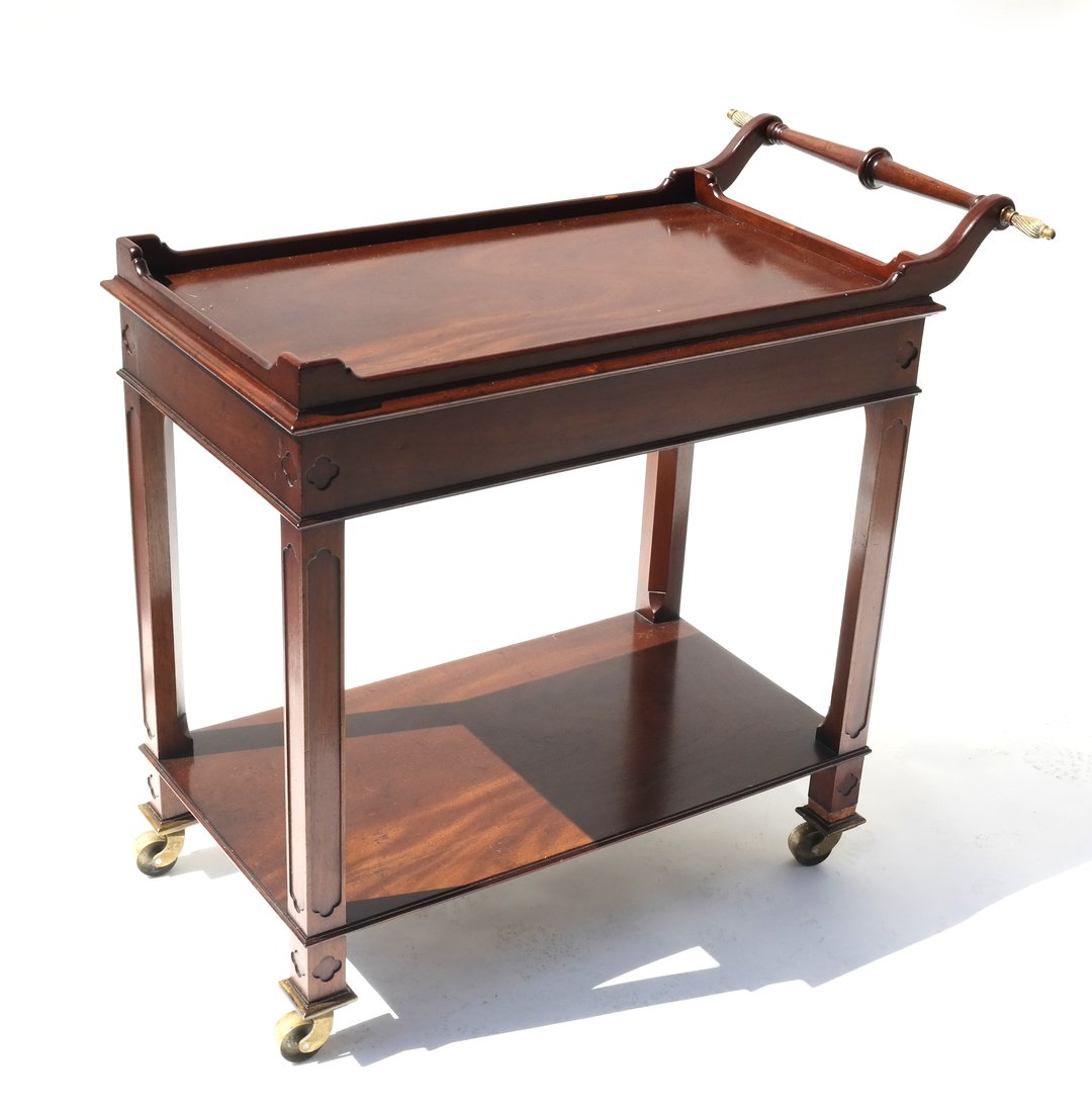 Regency Style Mahogany Tea Cart (1 of 6)