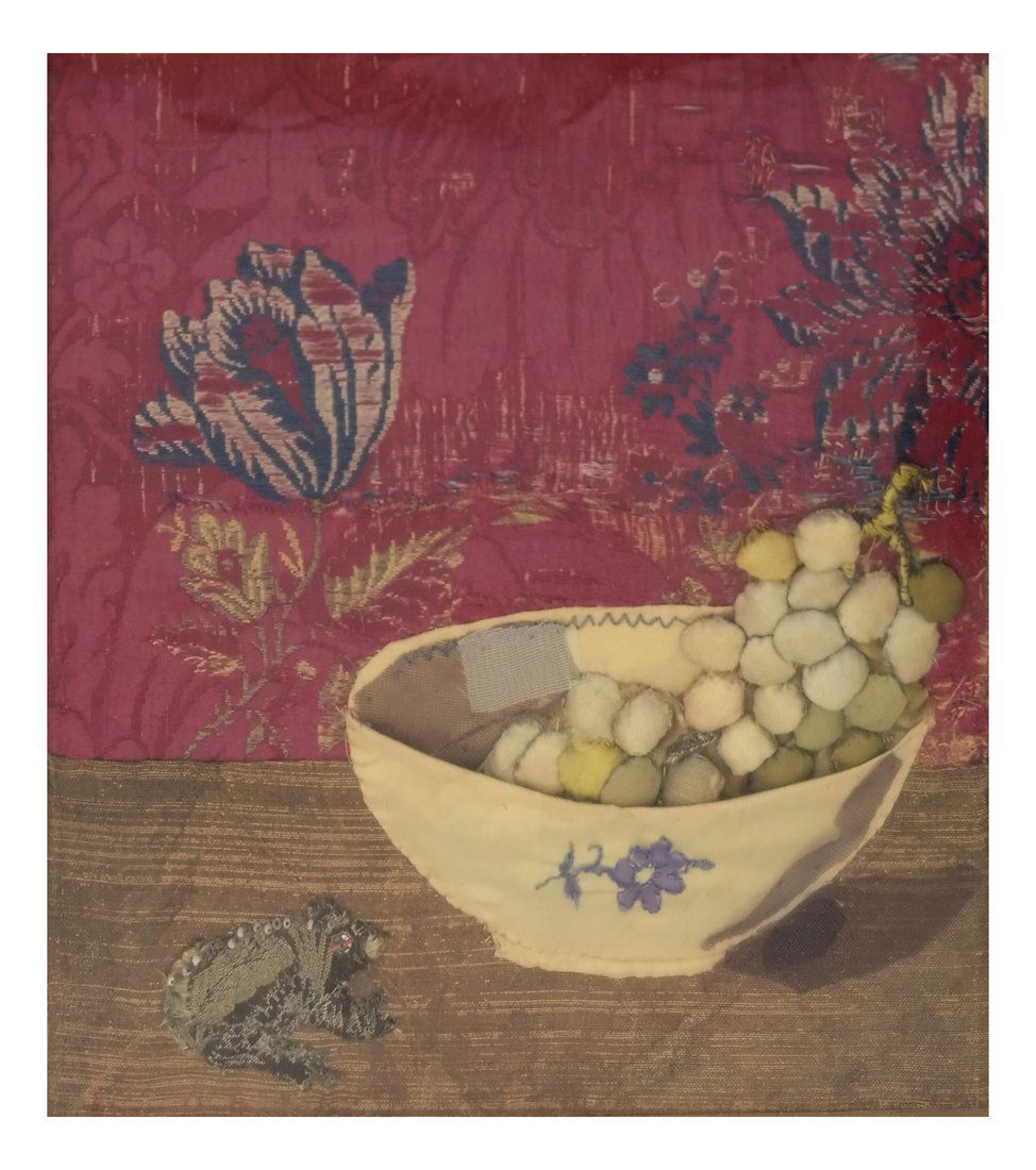 Framed Silk Still-Life Collage (1 of 5)