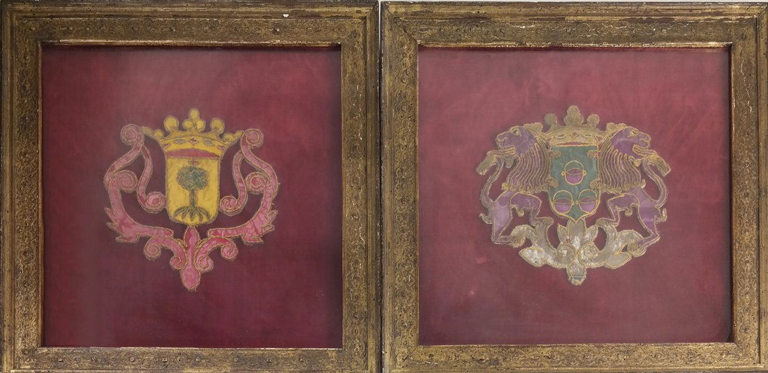 Pair of Framed Armorial Emblems (1 of 6)