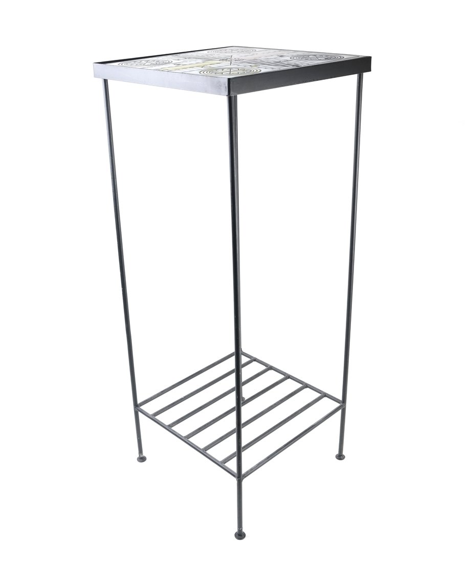 Two Tier Iron and Ceramic Stand (1 of 6)
