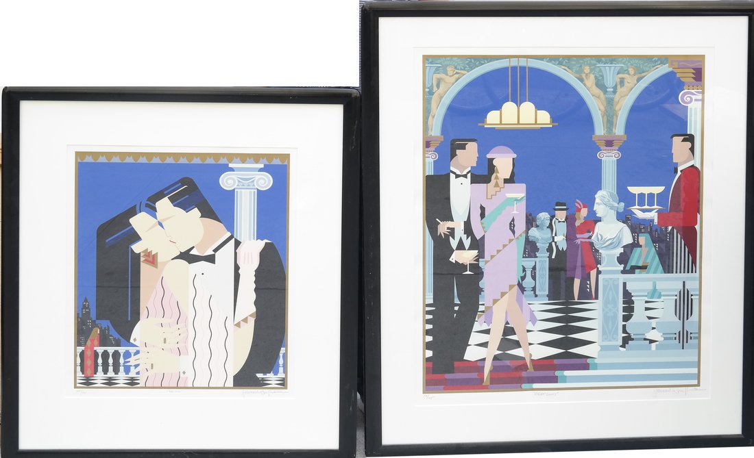 2 Art Deco Style  Serigraphs (1 of 10)