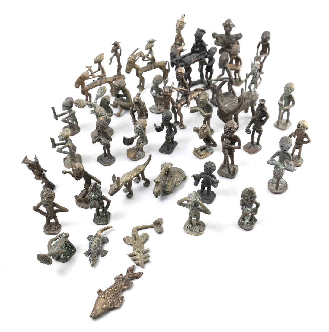 Group of 41 Small African Bronze Figures (1 of 10)