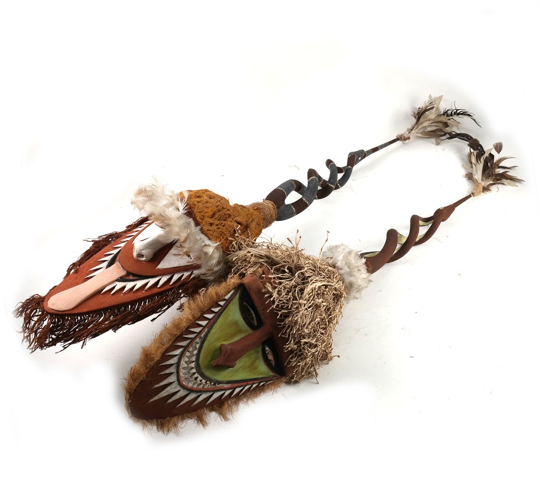 Two Oceanic Tribal Masks (1 of 7)