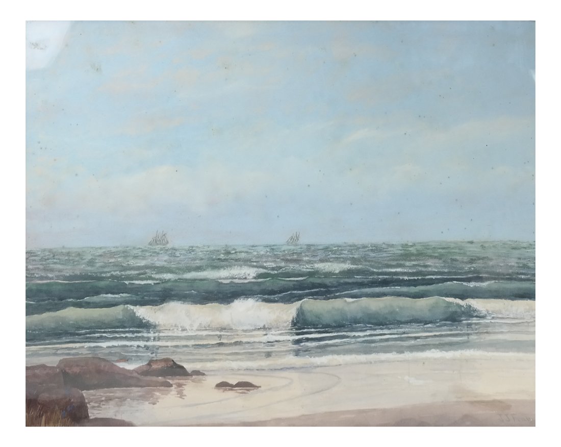 J.J. Francis Framed Beach Scene (1 of 9)