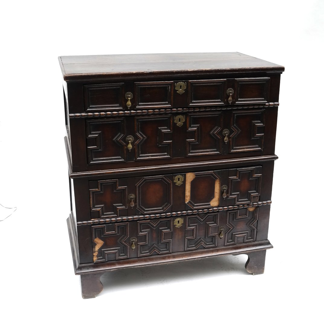 19th Century Jacobean Style Chest (1 of 9)