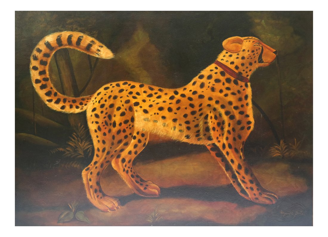 Reginald Baxter, Cheetah, Oil on Canvas (1 of 7)