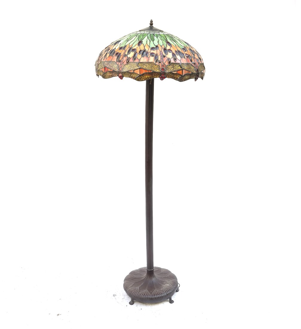 Tiffany Style Reproduction Floor Lamp (1 of 7)